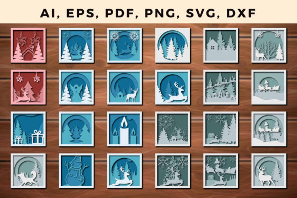 3D Christmas SVG Bundle Adds Depth to Seasonal Design Projects