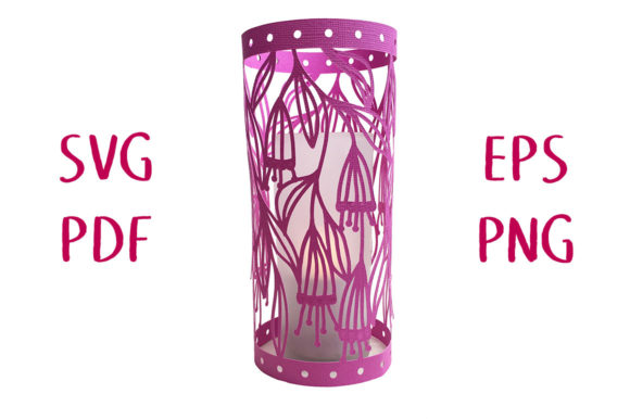 Bell Flower Lantern 3D SVG Cut File: A Delicate Touch for Branding and Marketing