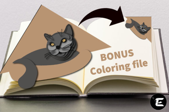 Cat Bookmark: A Playful 3D SVG Shape for Local Branding and Packaging