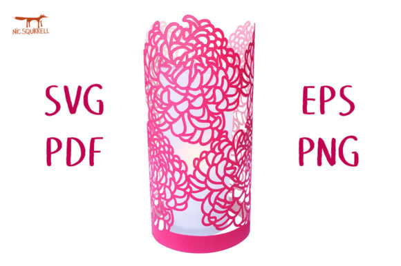 Chrysanthemum Lantern 3D SVG Cut File: A Decorative Touch for Local Brand Packaging and Promotional Design