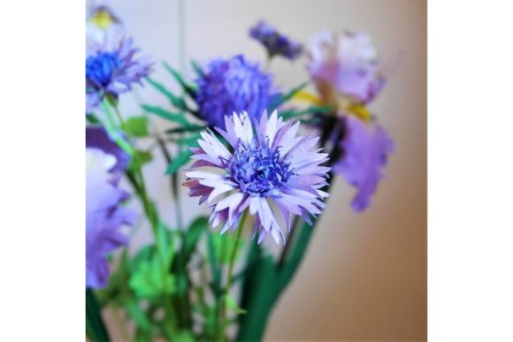 Cornflower Paper Flower Templates: 3D SVG Designs for Real Local Business Branding