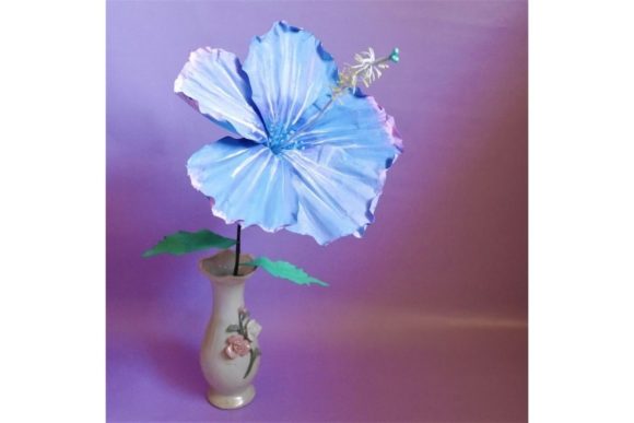 Dinnerplate Hibiscus Paper Flower Templates: 3D SVG for Visual Branding & Marketing