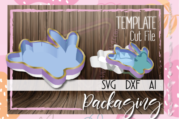 Easter Bunny Box 🐰: 3D SVG Shape for Festive Branding
