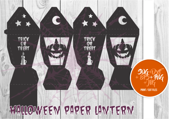 Halloween Paper Lantern Series A 0029: A 3D SVG Shape That Elevates Seasonal Branding