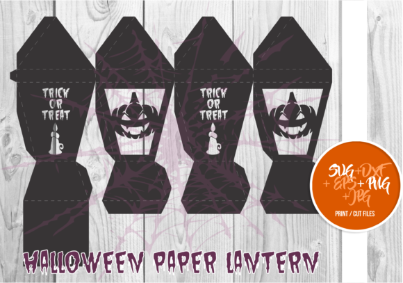 Halloween Paper Lantern Series A 0031: Festive 3D SVG for Seasonal Branding