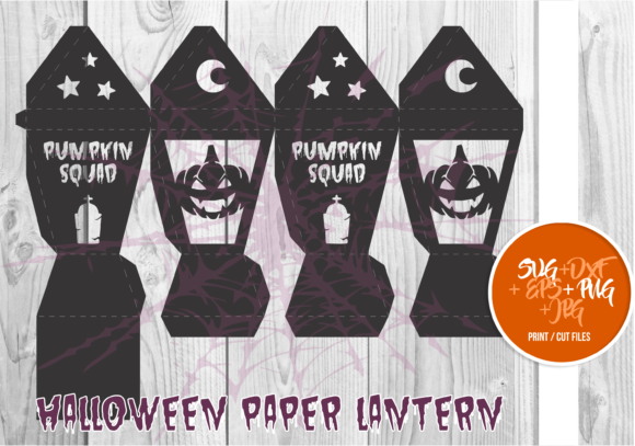 Halloween Paper Lantern Series A 0036 – 3D SVG for Holiday Shapes