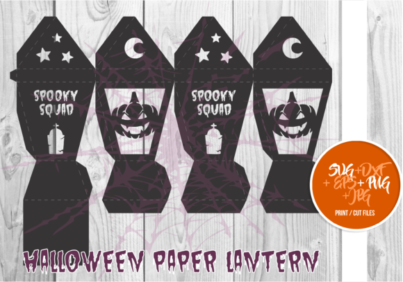 Halloween Paper Lanterns: Festive 3D SVG Shapes for Seasonal Branding