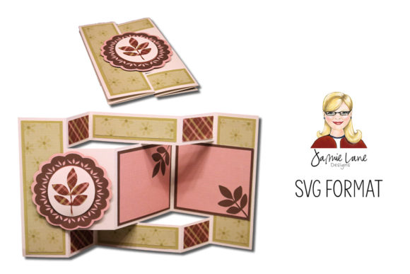 Leaf Tri-Shutter Card: A 3D SVG Pop-Up Card for Creative Branding and Marketing Visuals