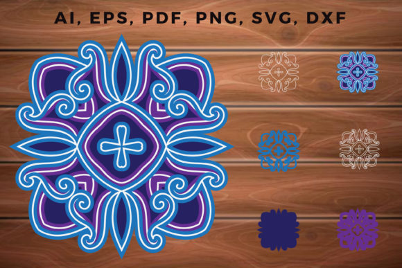 Multi Layer Mandala SVG: 3D Design for Elegant Shadow Boxes & Blog Graphics