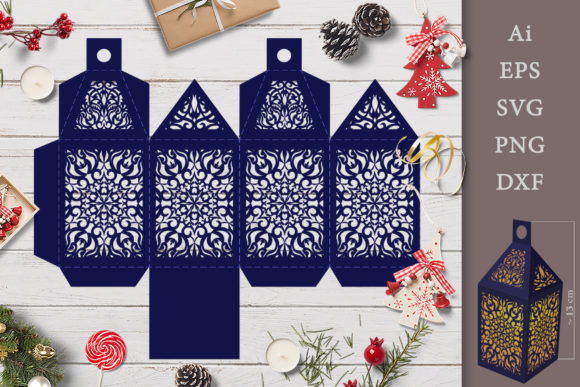 Openwork Flashlight SVG: A 3D Christmas Design for Bloggers and Digital Publishers