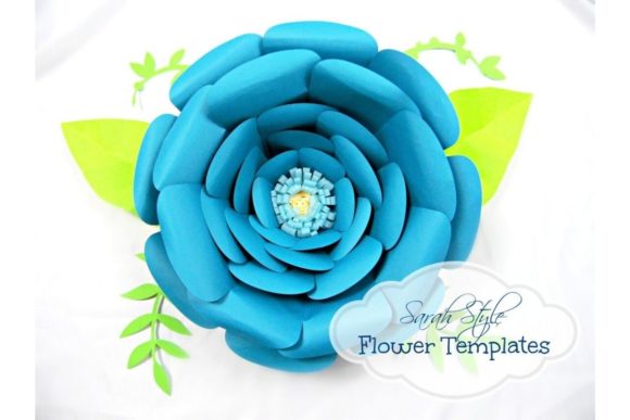Sarah Giant Paper Flower Templates: 3D SVG Design for Branding & Marketing